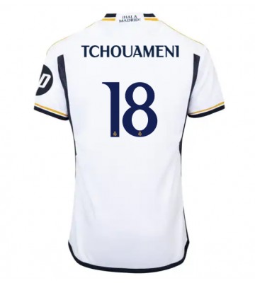 Real Madrid Aurelien Tchouameni #18 Replika Hjemmebanetrøje 2023-24 Kortærmet